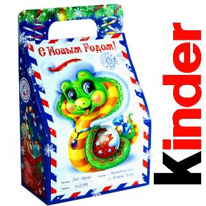 Детский подарок на Новый Год в жестяной упаковке весом 335 грамм по цене 1312 руб в Ермолино