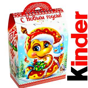 Детский подарок на Новый Год в жестяной упаковке весом 430 грамм по цене 1657 руб в Ермолино
