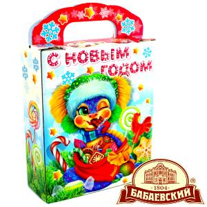 Детский подарок на Новый Год в мешочке весом 800 грамм по цене 1261 руб в Ермолино