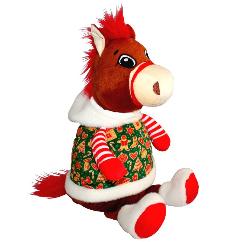 Сладкий подарок на Новый Год в мягкой игрушке весом 800 грамм